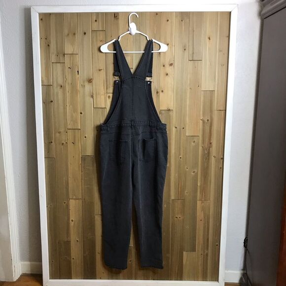 No Boundaries Womens Denim Stretch Charcoal Black Overalls Size XXXL / 3XG (21) - Picture 6 of 13
